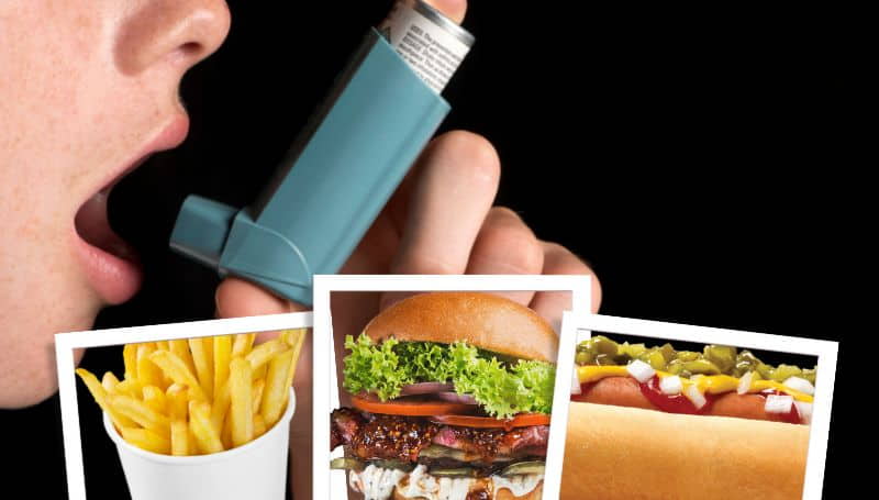 astma u dzieci a fast food