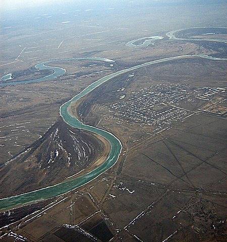 rzeka Ural blisko Uralska