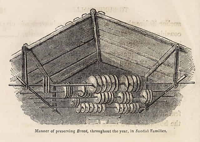 suszenie chleba z ziaren ilustracja z 1824r