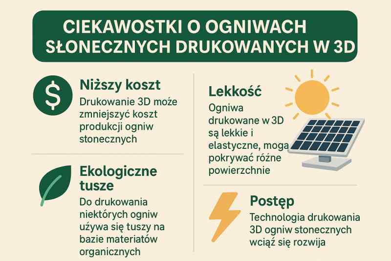 Druk 3D i ogniwa słoneczne: rewolucja, która już się zaczęła 2 ogniwa sloneczne ciekawostki